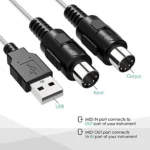 کابل تبدیل میدی به یو اس بی  Midi to USB Cable    - Image 7