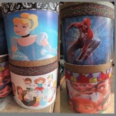 طبلک طرح دار پژواکوب (استوانه ای)