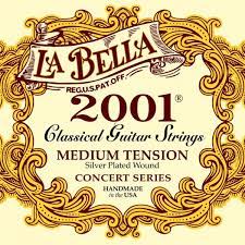 سیم گیتار کلاسیک لابه لا 2001 اورجینال LaBella classical 2001