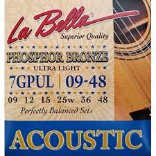 سیم گیتار آگوستیک لابه لا مدل 7GPUL اورجینال la bella acoustic 7GPUL
