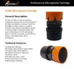 کپسول میکروفون ساندکو مدل Microphone Cartridge C-1000 - تصویر 2