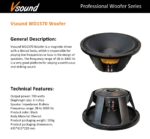 بلندگو ووفر 15 اینچ وی سوند مدل WD1570 - Image 6