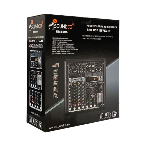 میکسر صدا ساندکو مدل Soundco DM3806 Sound Mixer DM3806 - Image 5