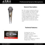 میکروفون جی تی آر (استیل) مدل JTR Dynamic Microphone DXL-845 - Image 5