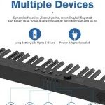 پیانو تاشو کونیکس digital piano konix Foldable pj 88C - Image 5