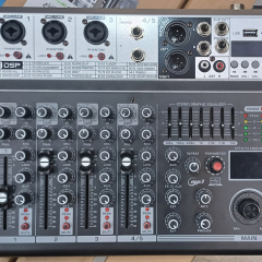 میکسر 5 کانال فلشخور مدل Audio Mixer 5 Channel USB Computer Recording K500
