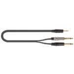 کابل دوبل rca به هدفونی کوئیک لاک QUIK LOK Trs mini / 2 rca - Image 3