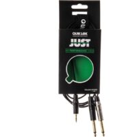 کابل دوبل rca به هدفونی کوئیک لاک QUIK LOK Trs mini / 2 rca