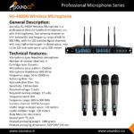 میکروفون بی سیم چهار کانال ساندکو مدل Soundco Wireless Microphone SU-4400H - Image 3