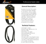 کابل 5 متری کنون نر به بنون کوچک ساندکو Soundco XLR to Mini TRS 5M Cable - Image 2