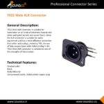 جک کنون ماده T922F - نر T922M نصبی ساندکو Soundco Female XLR Connector - Image 2