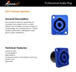 فیش اسپیکون نصبی ساندکو مدل Soundco S411 Female Speakon S411 - Image 3