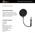 پاپ شیلد (فیلتر) ساندکو مدل Soundco Pop Shield PH-1000 - Image 5