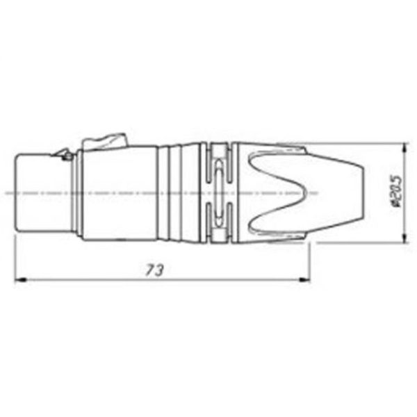 فیش ، کنون نر و ماده (XLR) جیسانهو  JINSANHU CONNECTOR XLR T903-T904 BG - Image 5