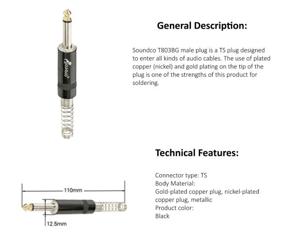 فیش ، بنون (TS) جیسانهو  JINSANHU CONNECTOR XLR T803 -T810 - Image 2