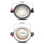 پرده تیوتر (دیافراگم) سایز 3 اینچ Gold tweeter diaphragm 74/4mm - تصویر 3