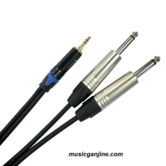 کابل دوسر دوبل بنون به استریو کوچک جینسانهو JISANHU CABLE  TRS 3.5mm To 2 x TS