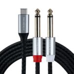 کابل صوتی تایپ سی به دو بنون  TS2 to USB-C - Image 2