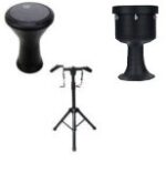 ست ضرب و تمپو پژواک متوسط با کاور و پایه  darbuka pezhvak - Image 3