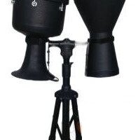 ست ضرب و تمپو پژواک متوسط با کاور و پایه  darbuka pezhvak